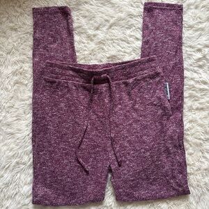 Gymshark Maroon Knit Leggings